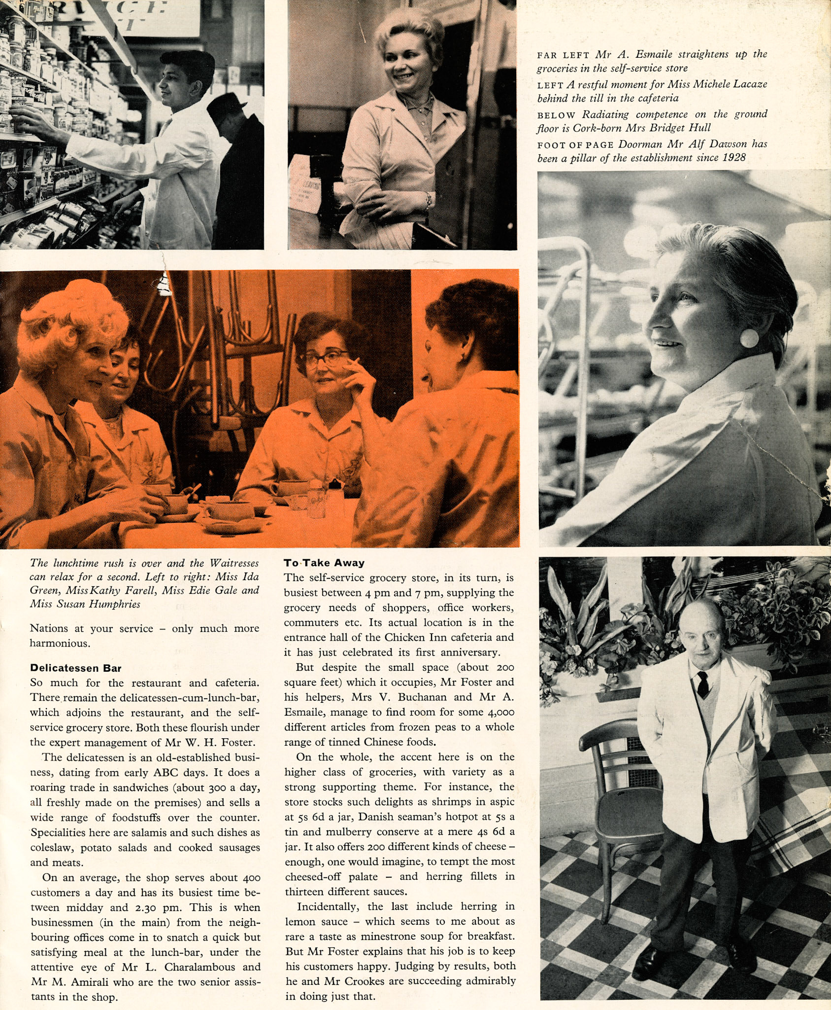 1962 - London Victoria Chicken Inn - seating for 1000!