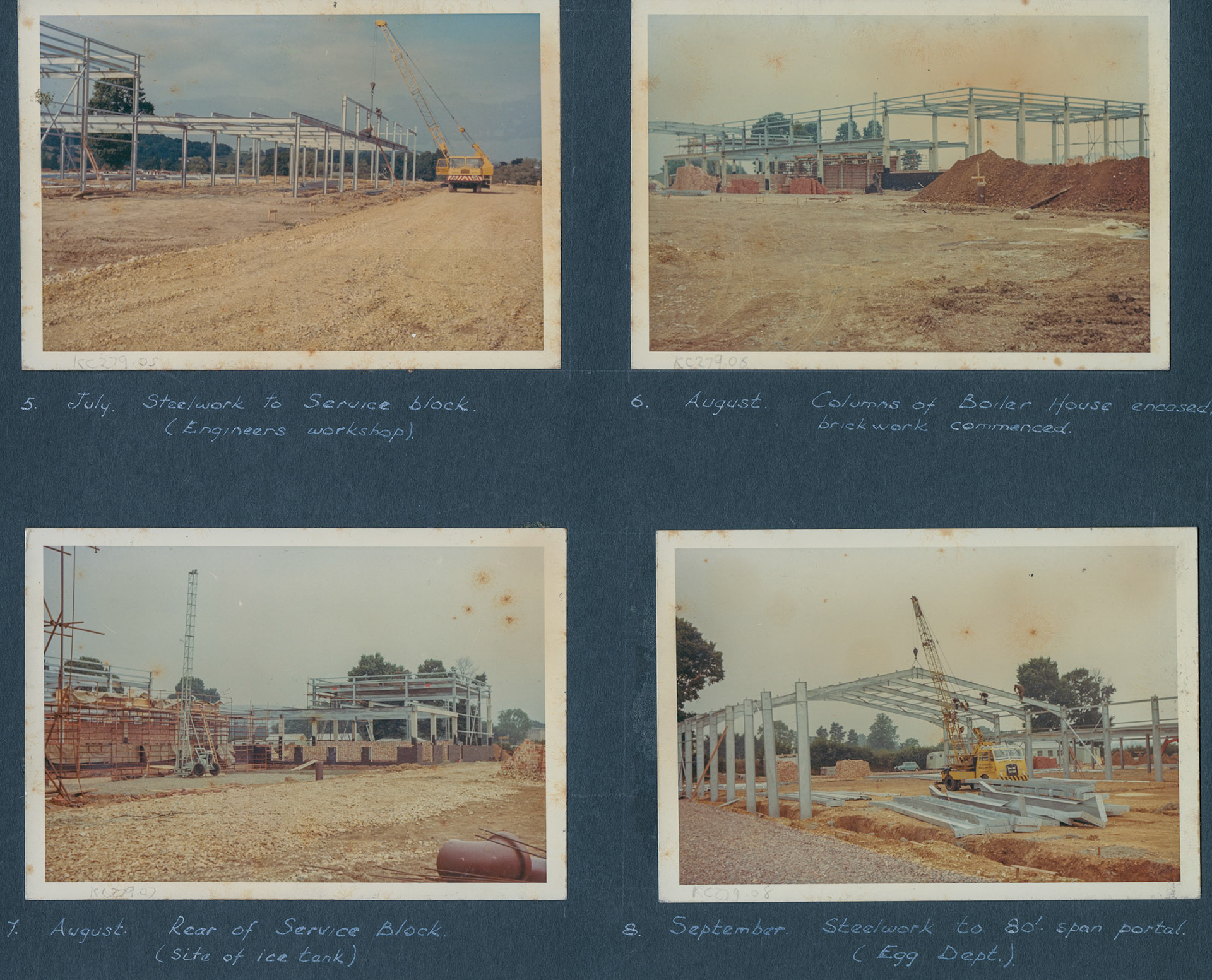 1968 A Photographic Record of the Construction of the Creamery (Courtesy Allhallows Museum, Honiton)