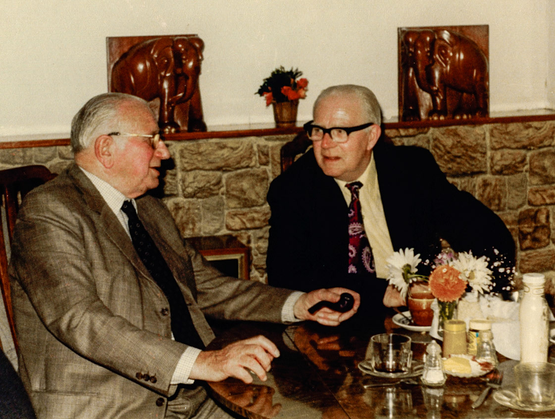 Patrick Taylor identifies Arthur Gurden on the left. Ben Samuels identifies 'Titch Jones' on the right. (Courtesy Joe Lyons)