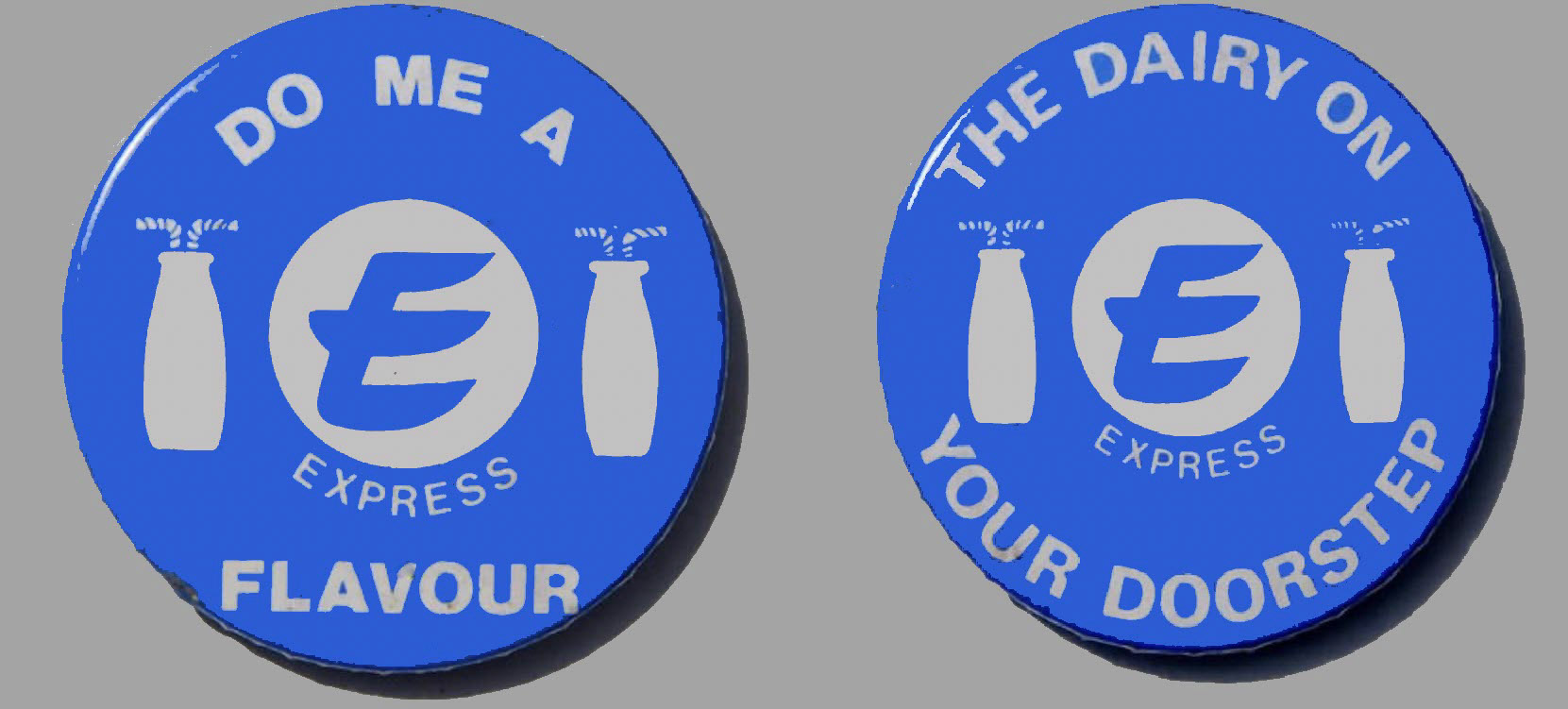 1970's ? Milkmen's badges (Courtesy Paul Simm)