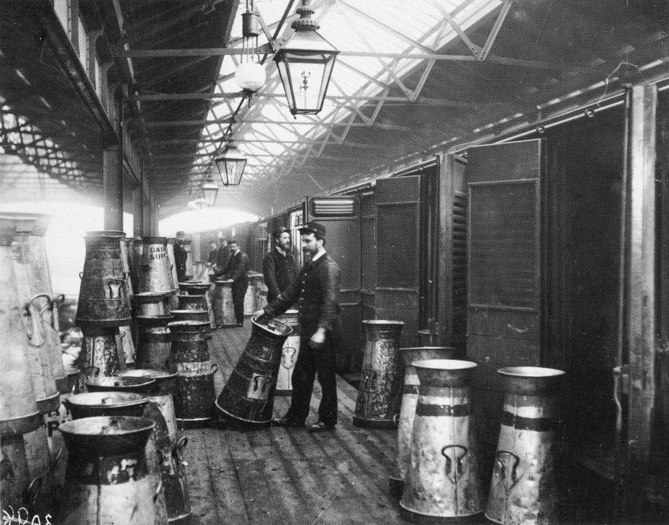 1889 St Pancras Station Milk Dock (Courtesy Paul Flewers)