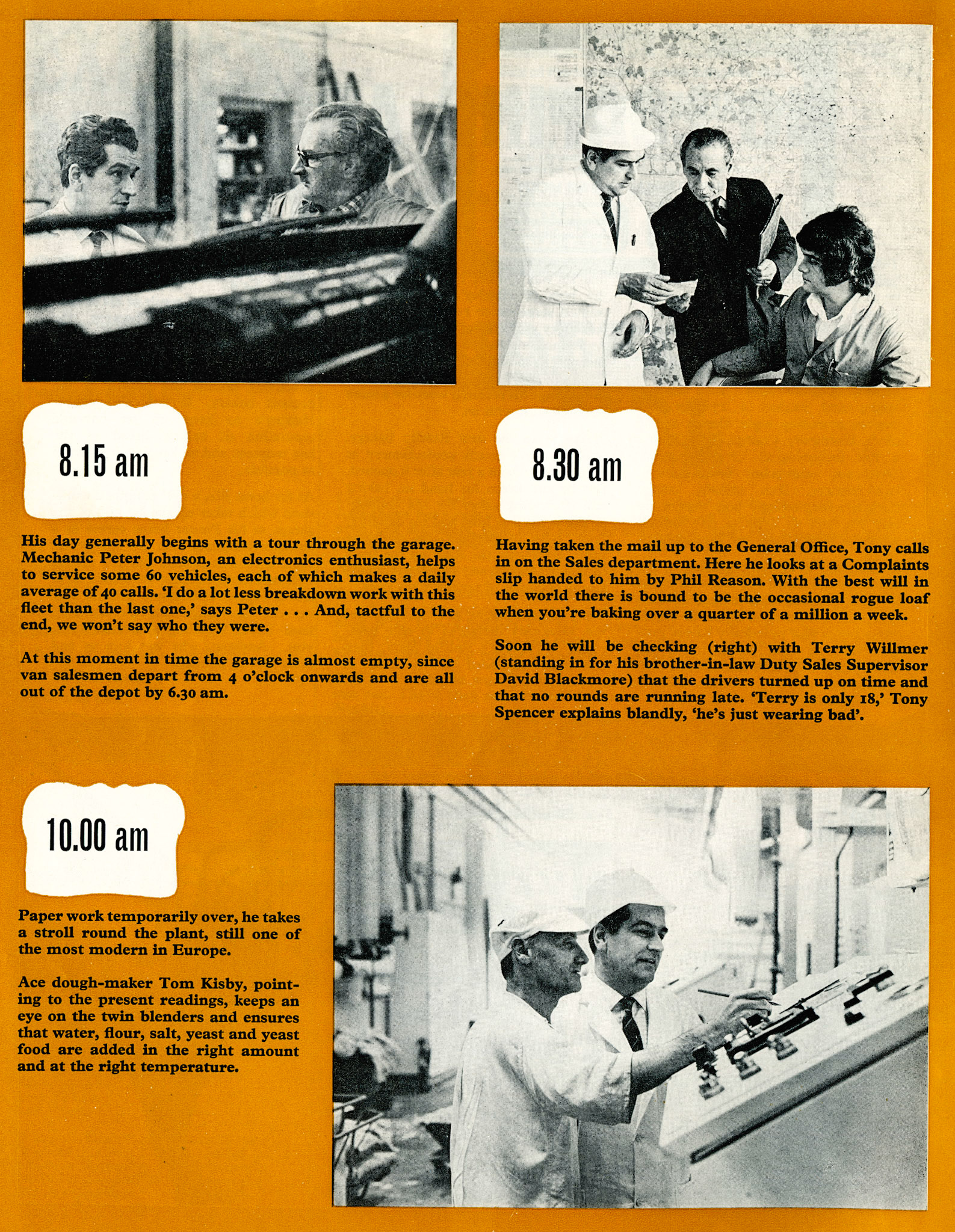 1975 A Day in the Life of Tony Spencer, Manager of Hawley's Ruislip Bakery