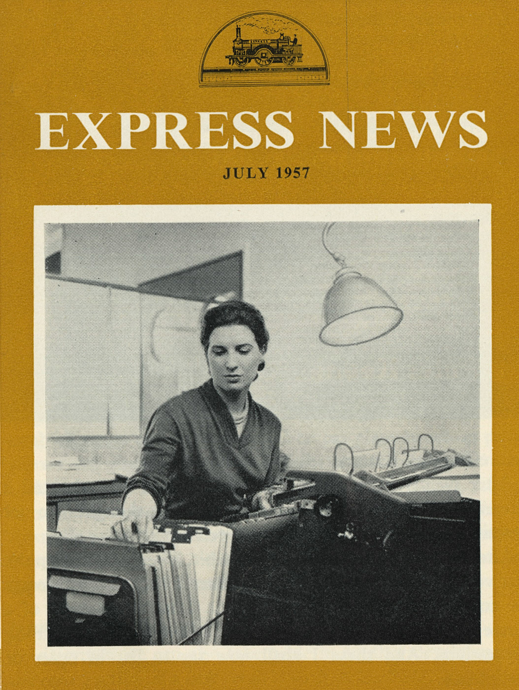 1957 July Front Cover only from 1966 Spring Express News (Courtesy Beryl Purslove)