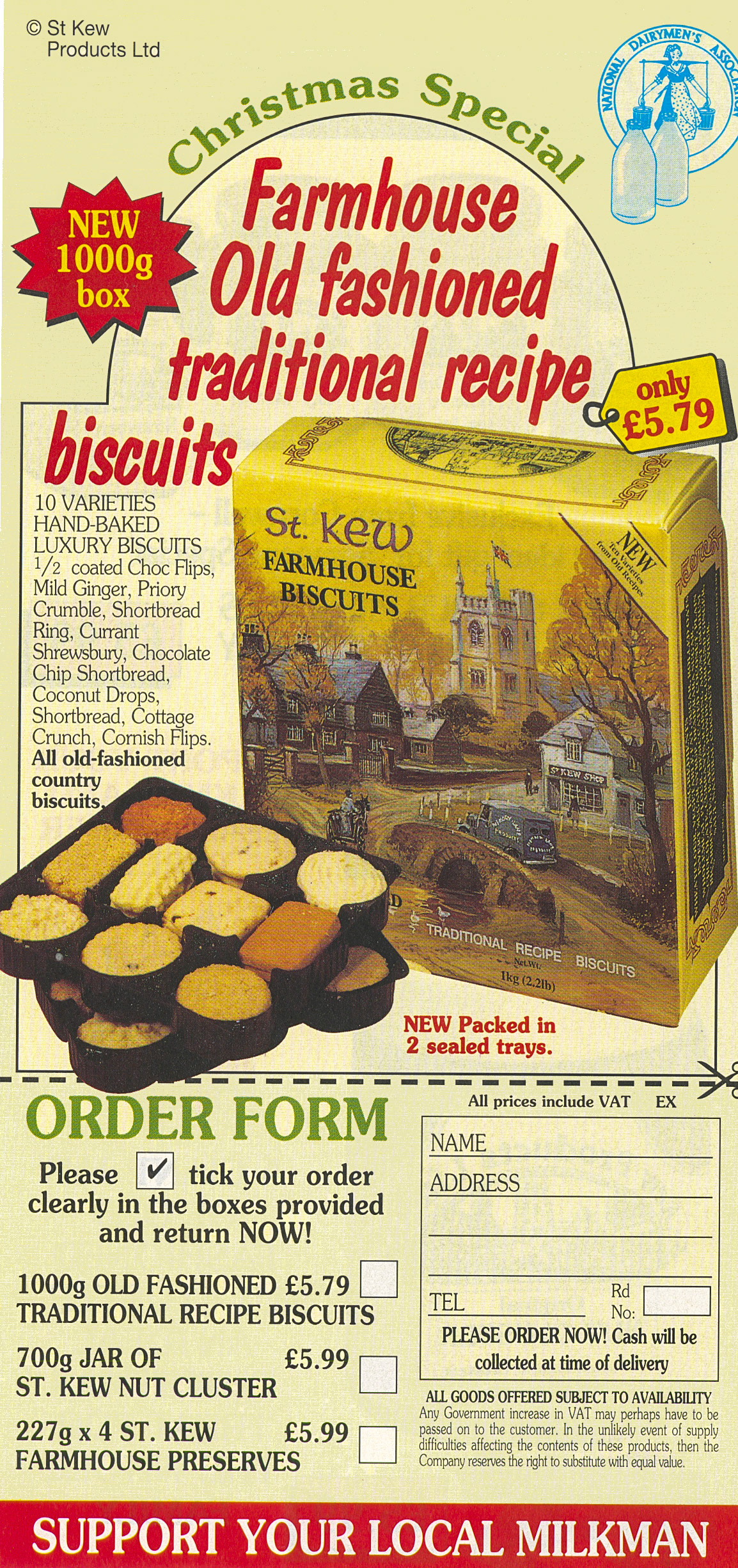 1988 Christmas Hampers leaflet (Courtesy Paul Luke)