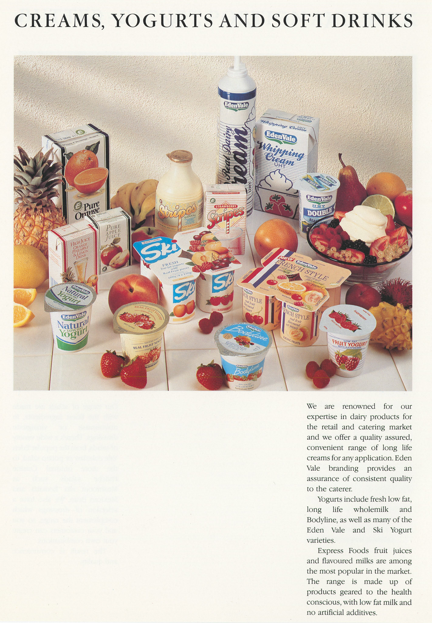 1993 'Quality Foods from Express' brochure, announcing Express Foods Radial Ltd. (Courtesy Paul Luke)