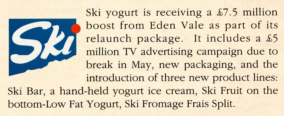 1991 Ski advertising campaign (1991 Summer Tops Magazine)