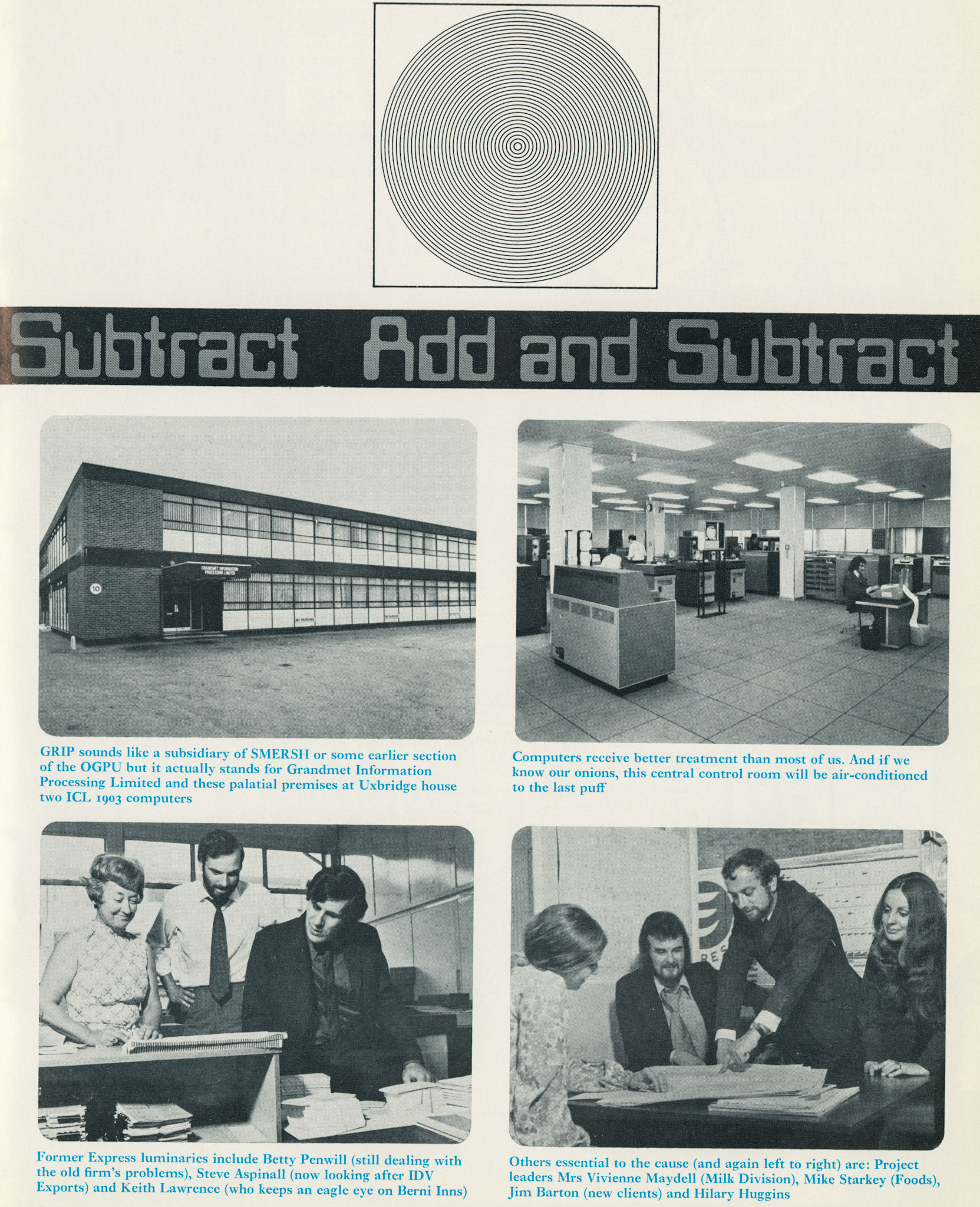 1973 GRIP - Grand Metropolitan Information Processing