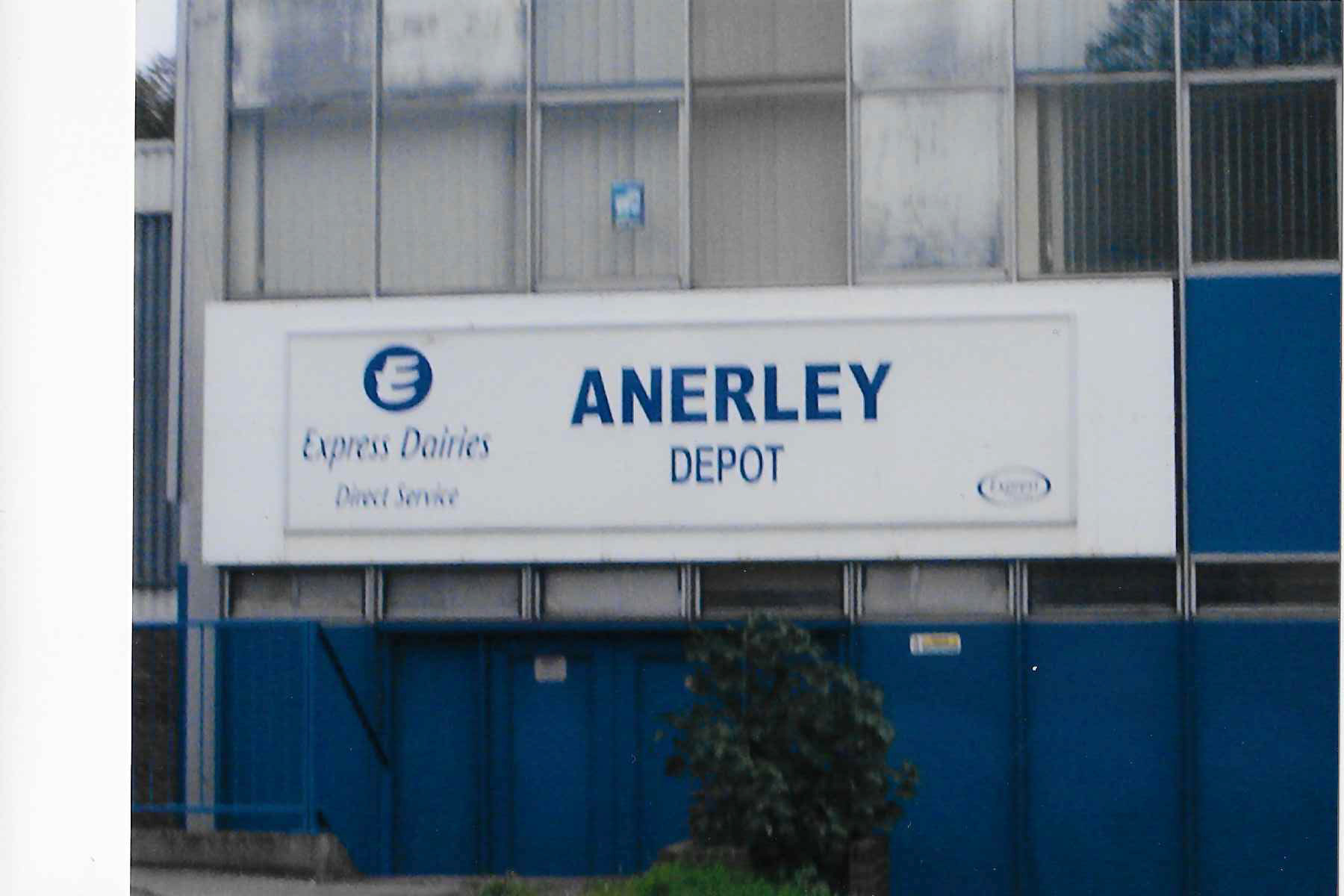 2000's Anerley Depot sign. Robin Fraser Bell comments "I worked there 2000 - 2005" (Courtesy Paul Smith)