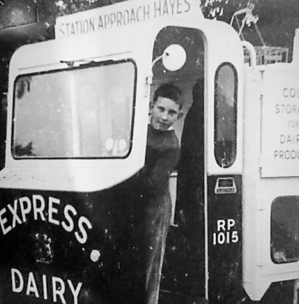 1960's? Hayes, Middlesex. Co. No: RP1015. Marks David comments "Does anyone recognise this young man. No doubt earning some extra money as a milk boy as many of us did back in the 1950's and 60's." (Courtesy Marks David)
