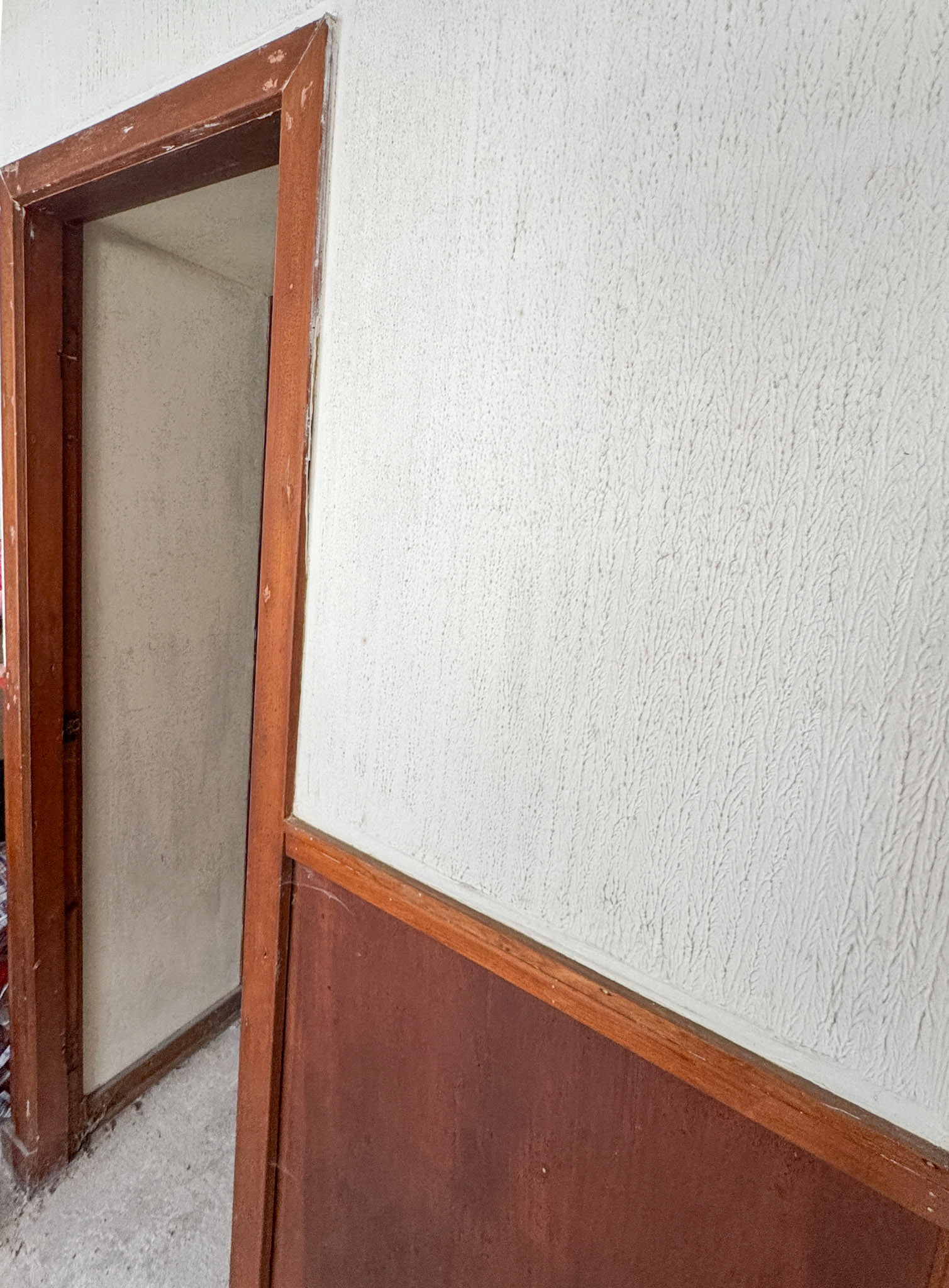 2026, May. Kilmaurs Creamery photos from site visit-wood panelling believed to be the old laboratory. (Photos by Peter Roper, visit by courtesy of Fiona Edgar)