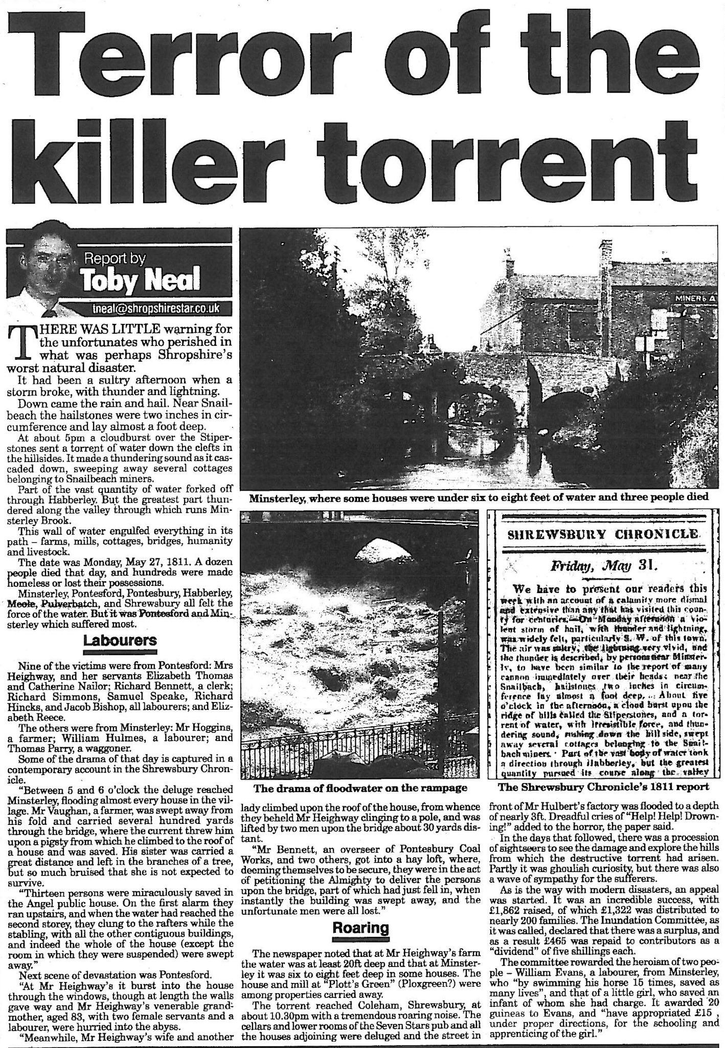 1811 Minsterley Flood (Courtesy Karen Osman)