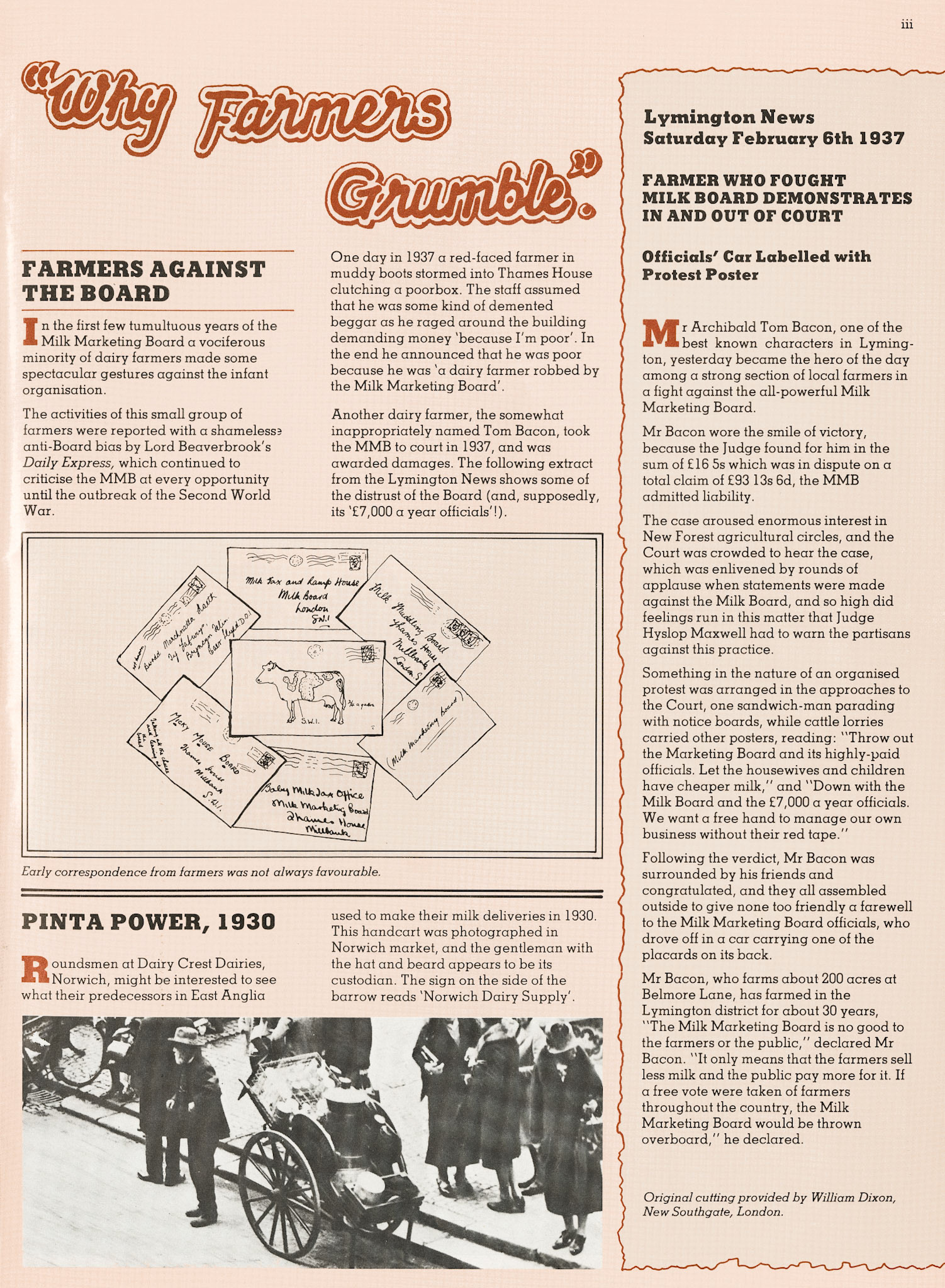 1983 Milmarbo Memories at 50 years (Insert in MMB Magazine, Sept-Oct, courtesy Andy Wallis)