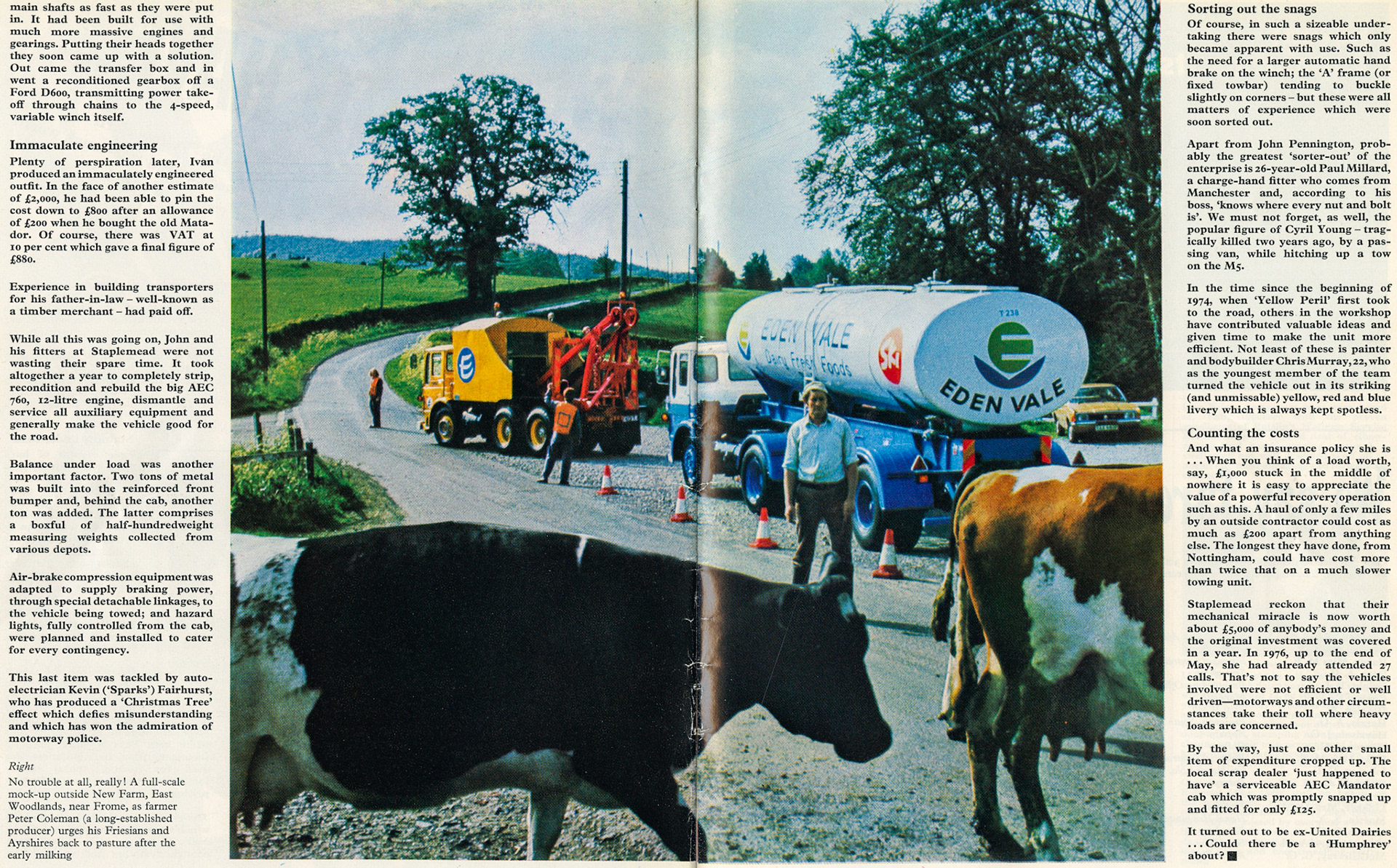 1976 AEC Mammoth Major tractor unit rebuilt at Staplemead. Photo taken from Horse & Groom, East Woodlands, Frome https://goo.gl/maps/HmBLESzwe1s9L13h8