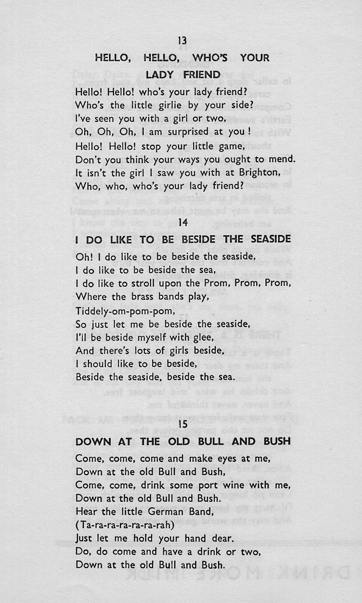 1957 Express Song Sheet - a real 'Blast from the Past'