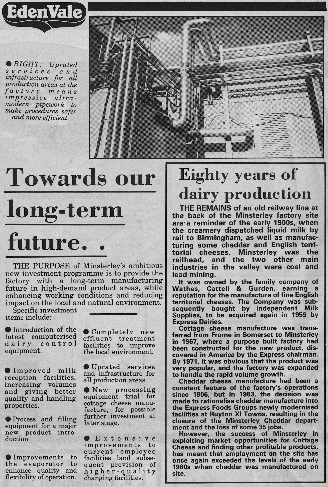 1987 Minsterley Redevelopment newspaper (Courtesy Paul Bloor)