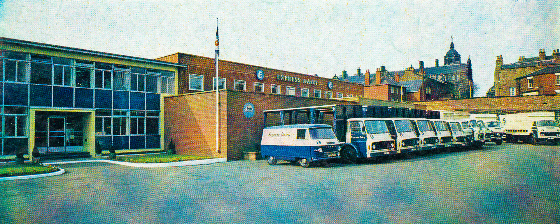1968 Wakefield Dairy. Bradford and Dewsbury bottling plants were closed and production moved to Wakefield. John Emerson comments "I worked in garage from 1993 to 96, great days, great job." (Express News Summer)