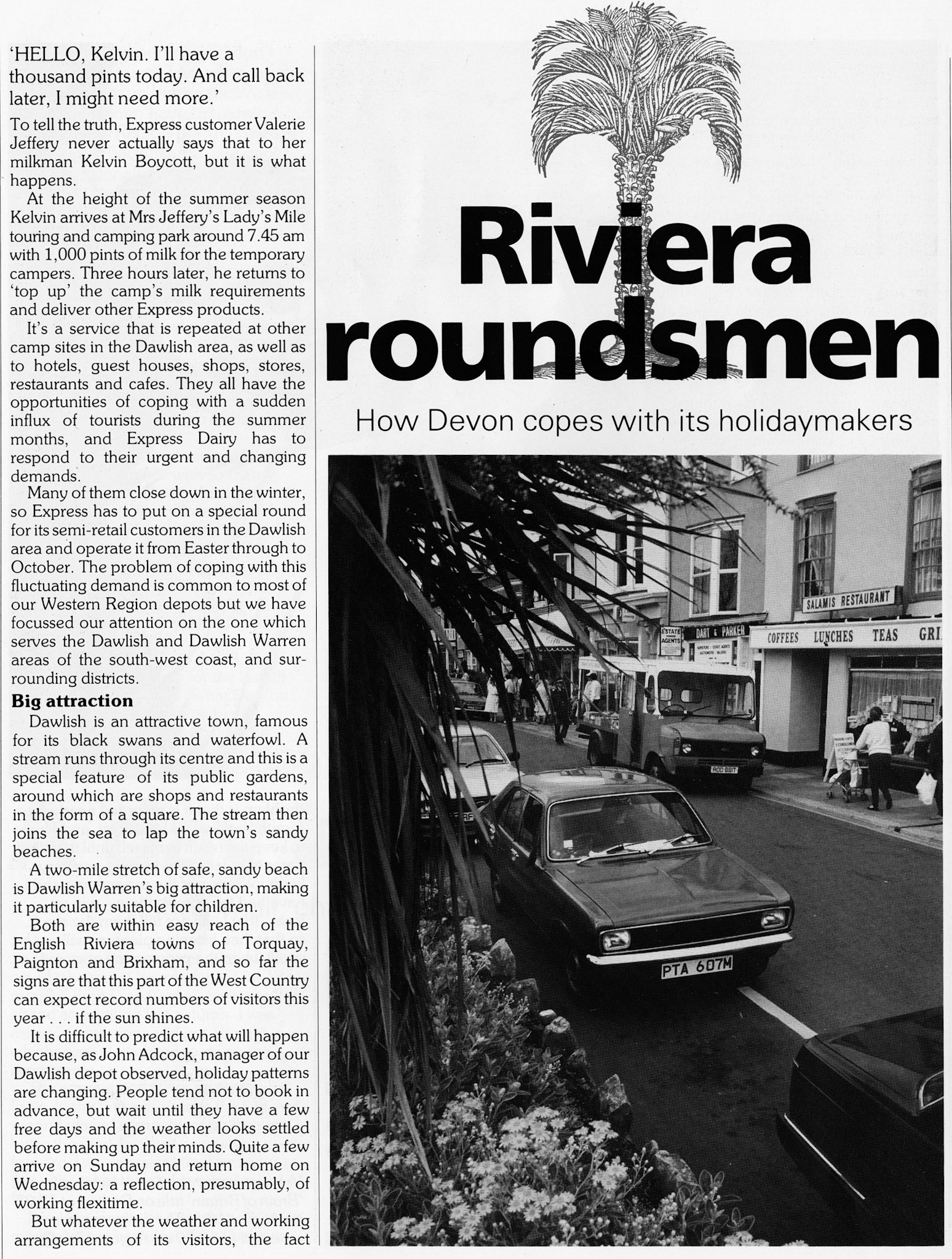 1985 Riviera Roundsmen in the Dawlish area