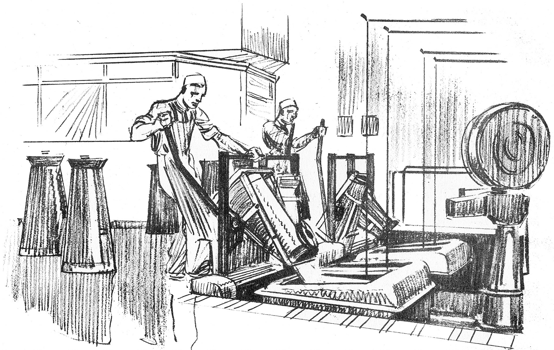 1930 Cricklewood Opening Brochure Illustration-Tipping Churns