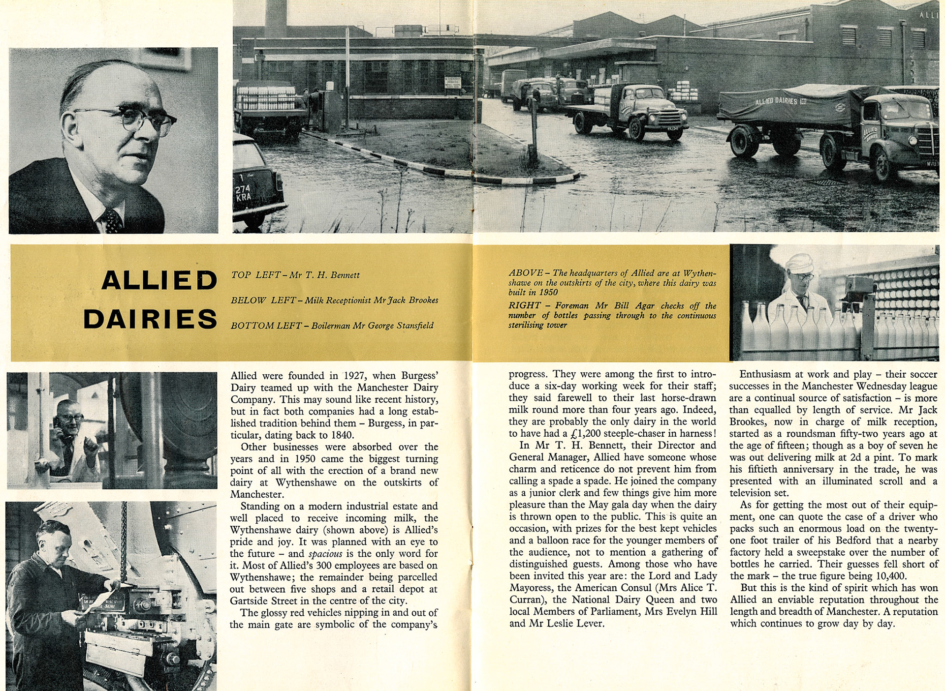 1960 T.H. BENNETT (Manchester- Express Dairy Manchester Interests - Allied Dairies)