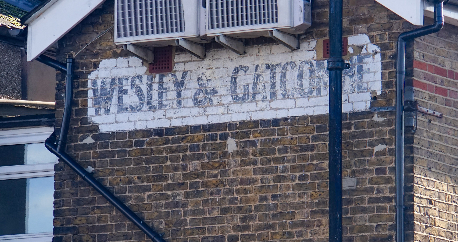 2023 Wesley &amp; Gatcombe sign, Clyde Road, Wallington SM6 8PZ