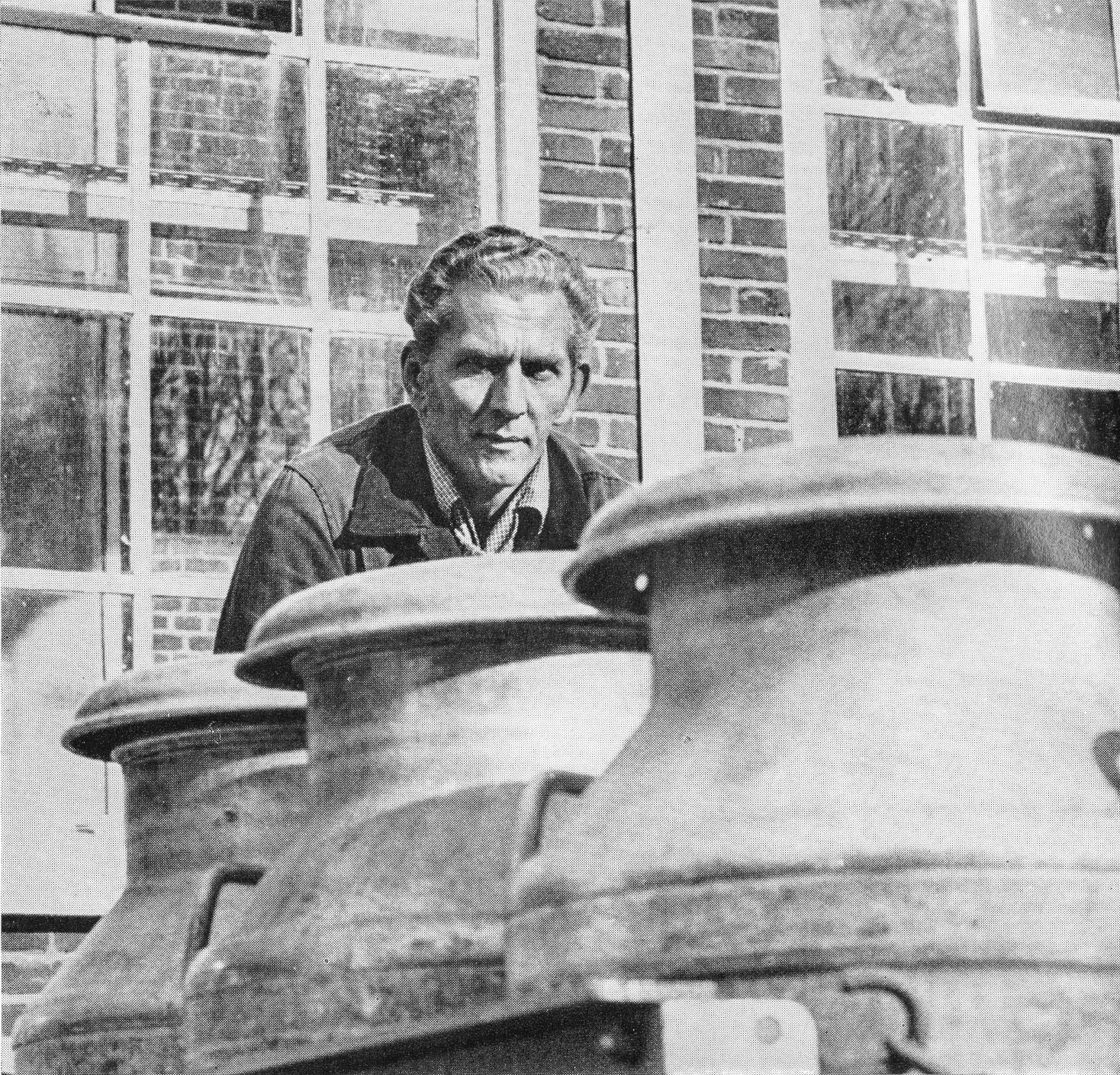 1971 Ken Wilsher works as churn collection driver. (Express News Summer)