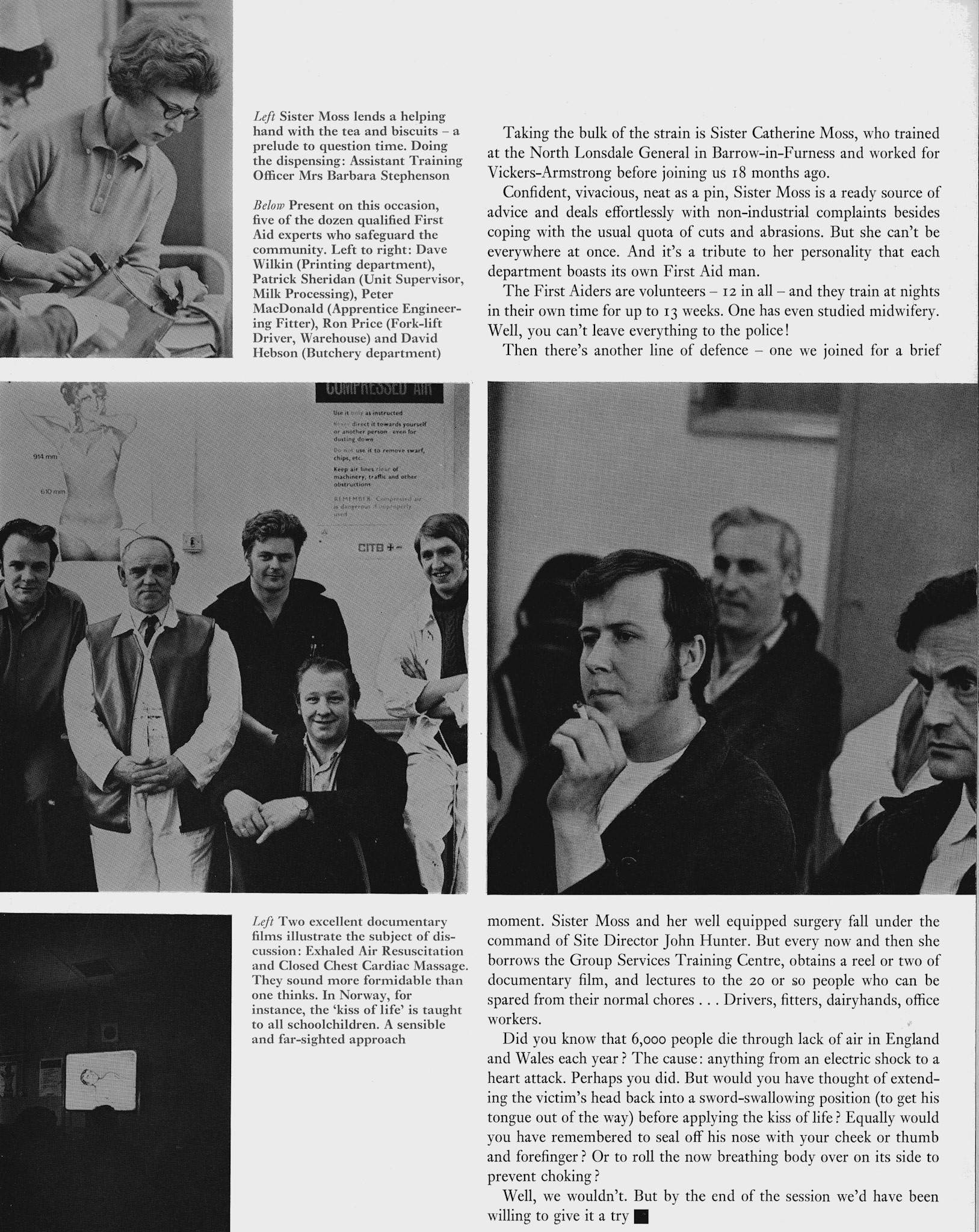 1970 South Ruislip Health and Safety Training (Courtesy Doreen Williams)