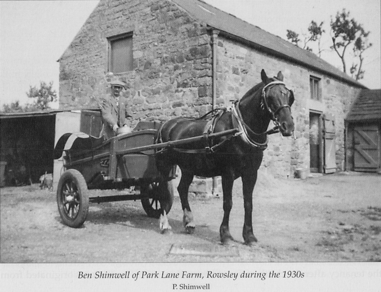 1930's Park Lane Farm, Rowsley. (Courtesy 'Dales Life in the Devonshire and Rutland Villages' by Keith Taylor, County Books, image by:P Shimwell)