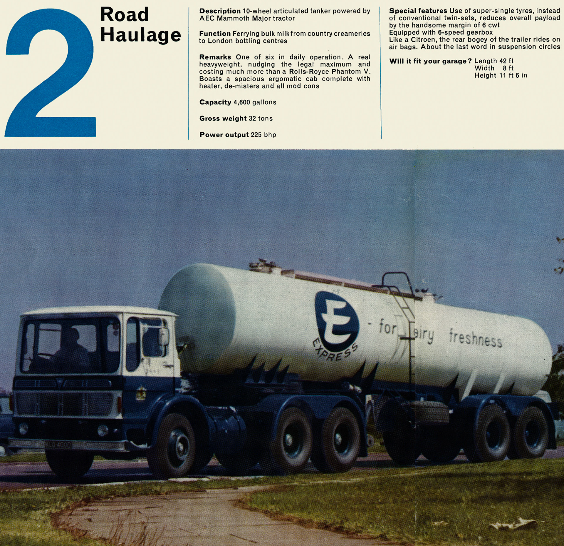 1967 'T is for Trucking' article. (Express News Spring)