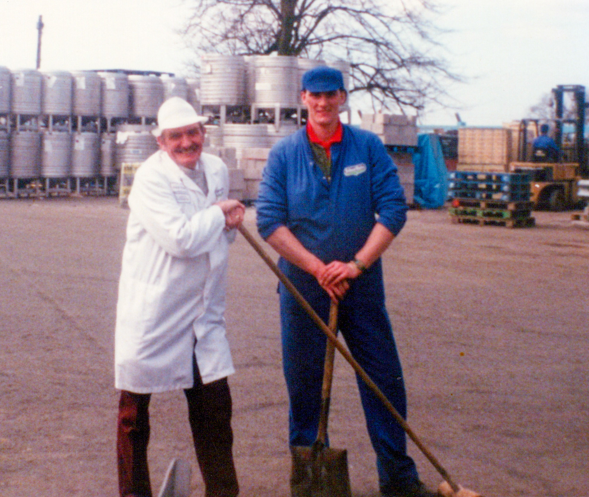 1986 George Rymer and Rick Sproston at Cuddington (Courtesy Sue Harradine)