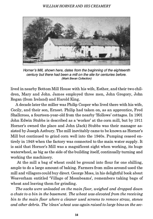 William Horner and his Creamery, Jill King