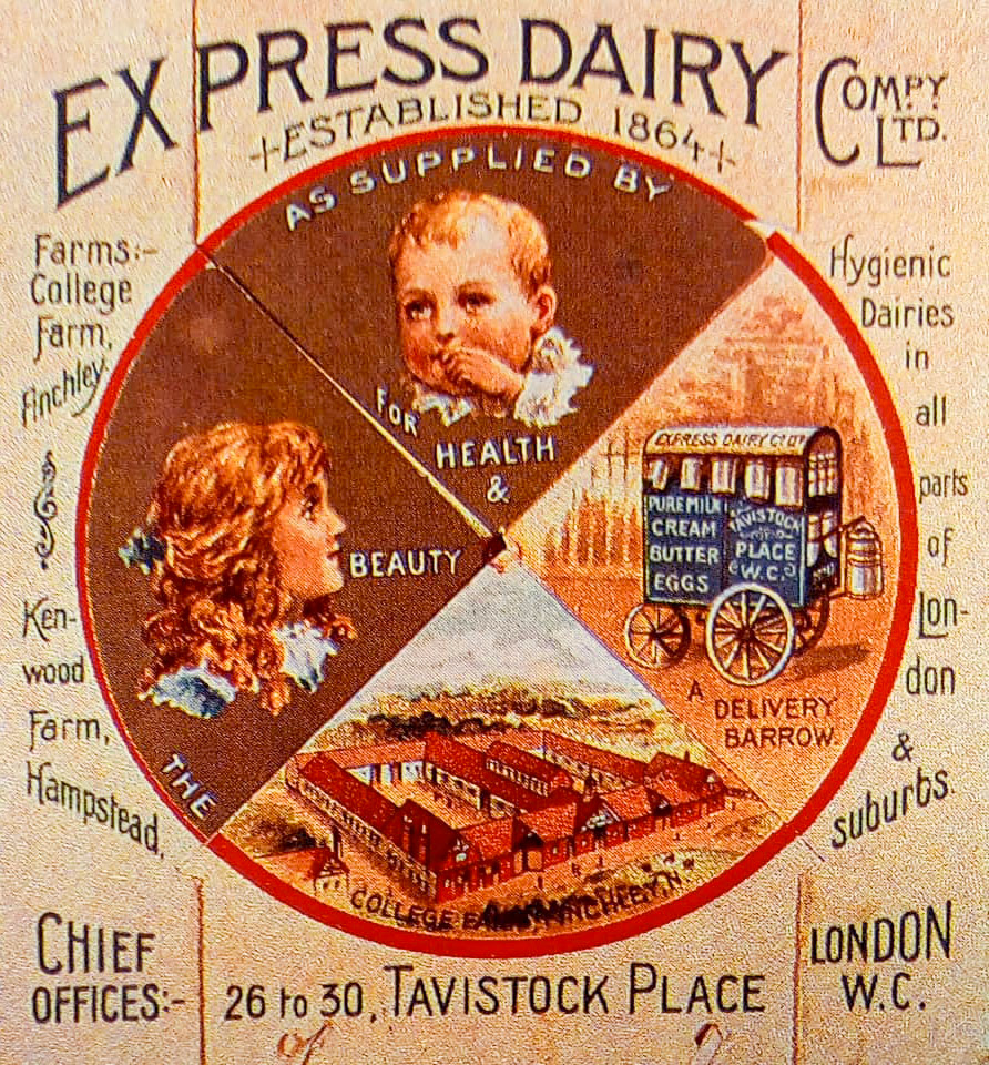 1900's ? Milk Promotion Advertisement (Courtesy Michael Aldread)