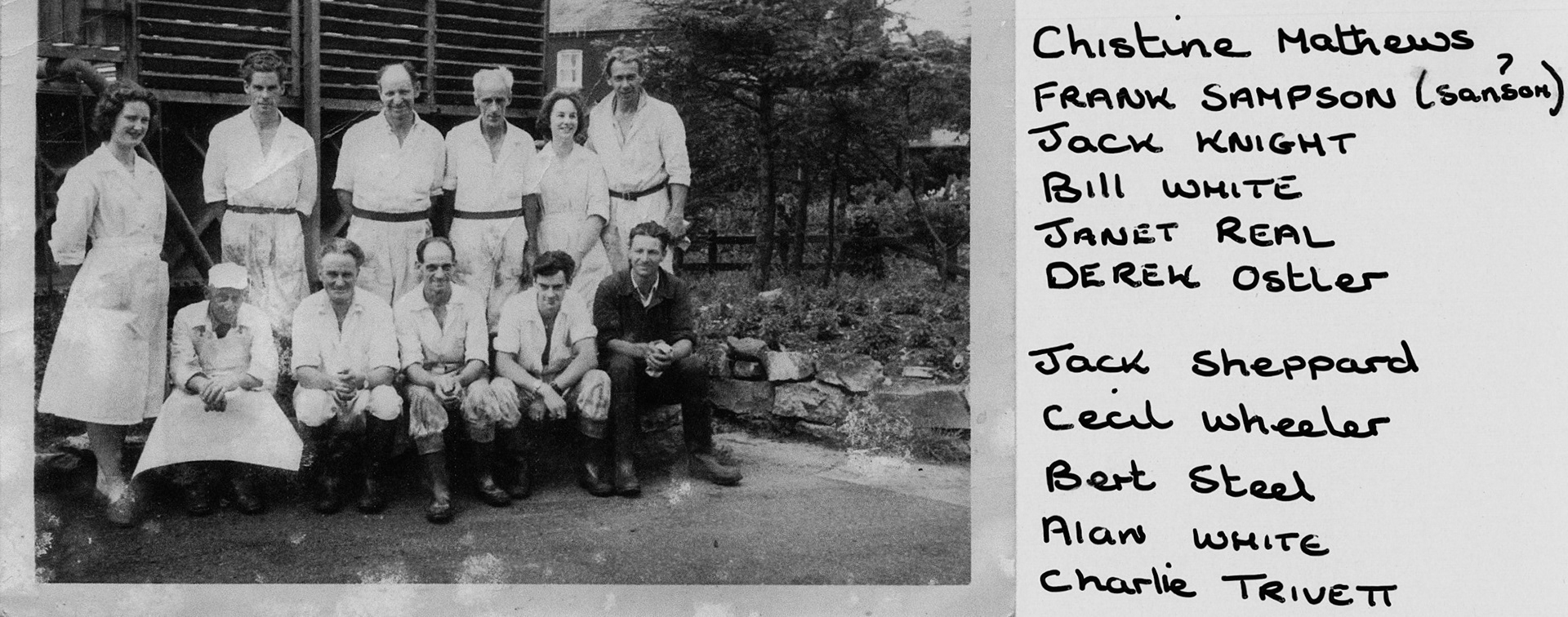 1960's Seaton Junction staff (Courtesy Keith Sweetland)