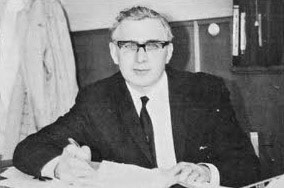 1969 Mr L.D. Wooden, Branch Manager of Goldhanger Fruit Farms, from 'The Marble Archer', house magazine of Cadbury Schweppes who had just acquired the Company (From 'The Marble Archer' house magazine, Spring 1969)