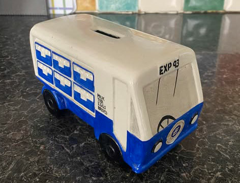 1990's "I was an Express milkman back in the early 90s, 52 miles every day, 490 customers and loved it. I was given this milk float money box and still to this day I use it." (Courtesy Terry Winter)