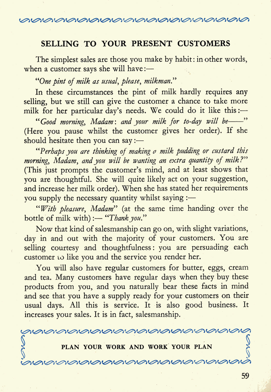 1956 Express Salesman's Manual, Fourth Edition published 1954, presented to Roger Gillard, Orpington Depot