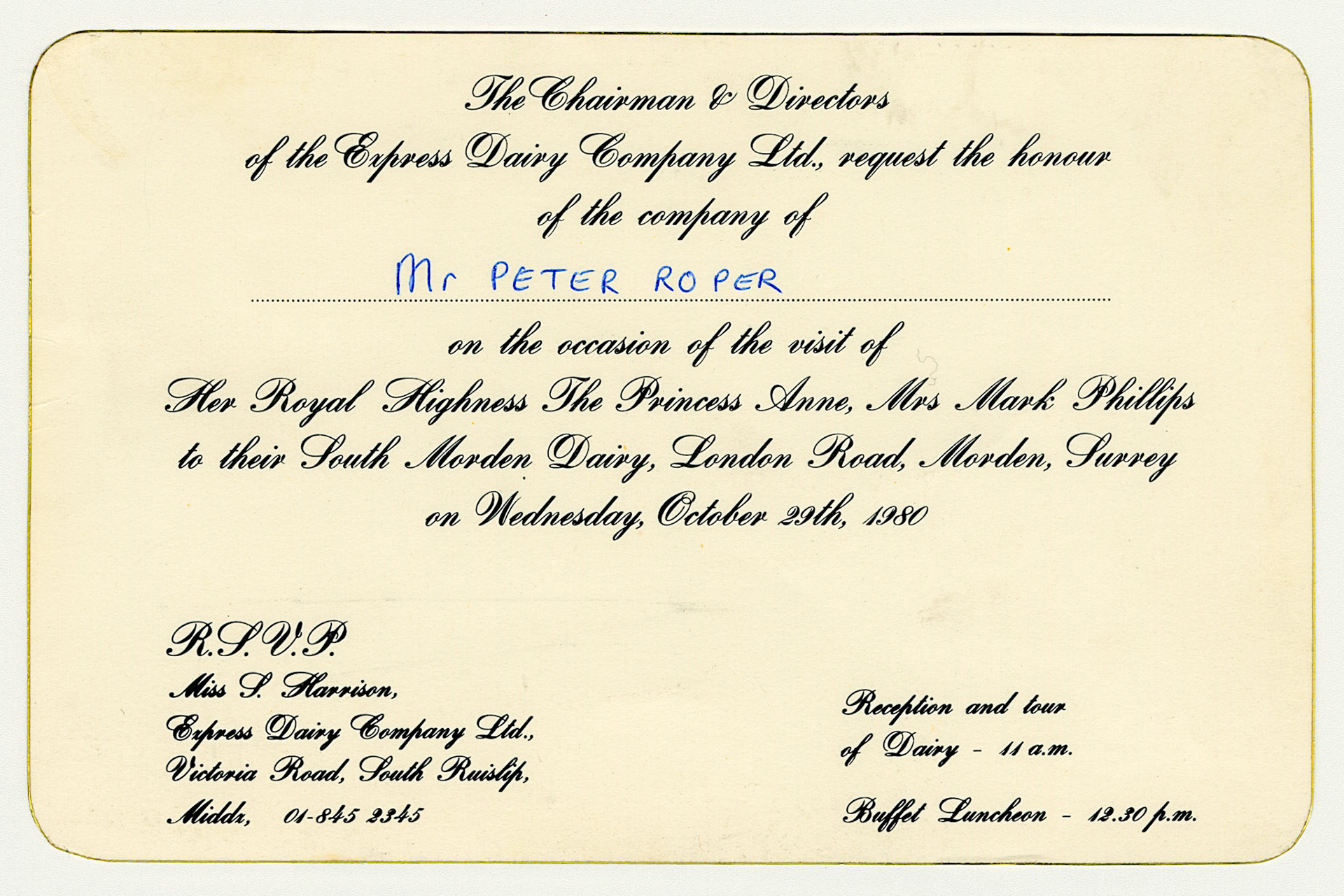 Official Invite to manager