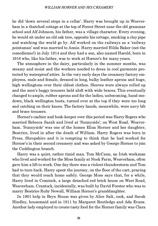 William Horner and his Creamery, Jill King