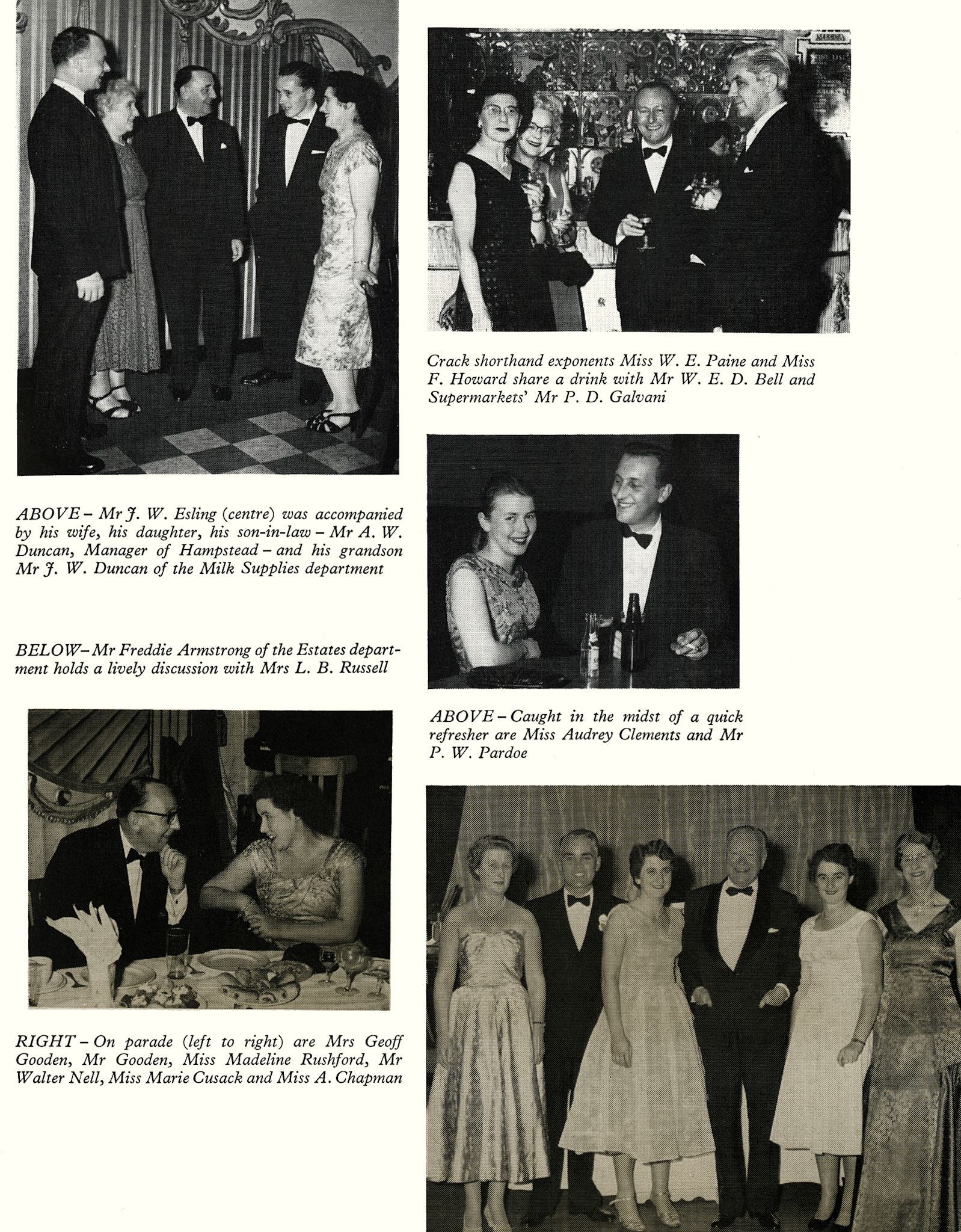 1958 Chief Office Dance. (Express News December)