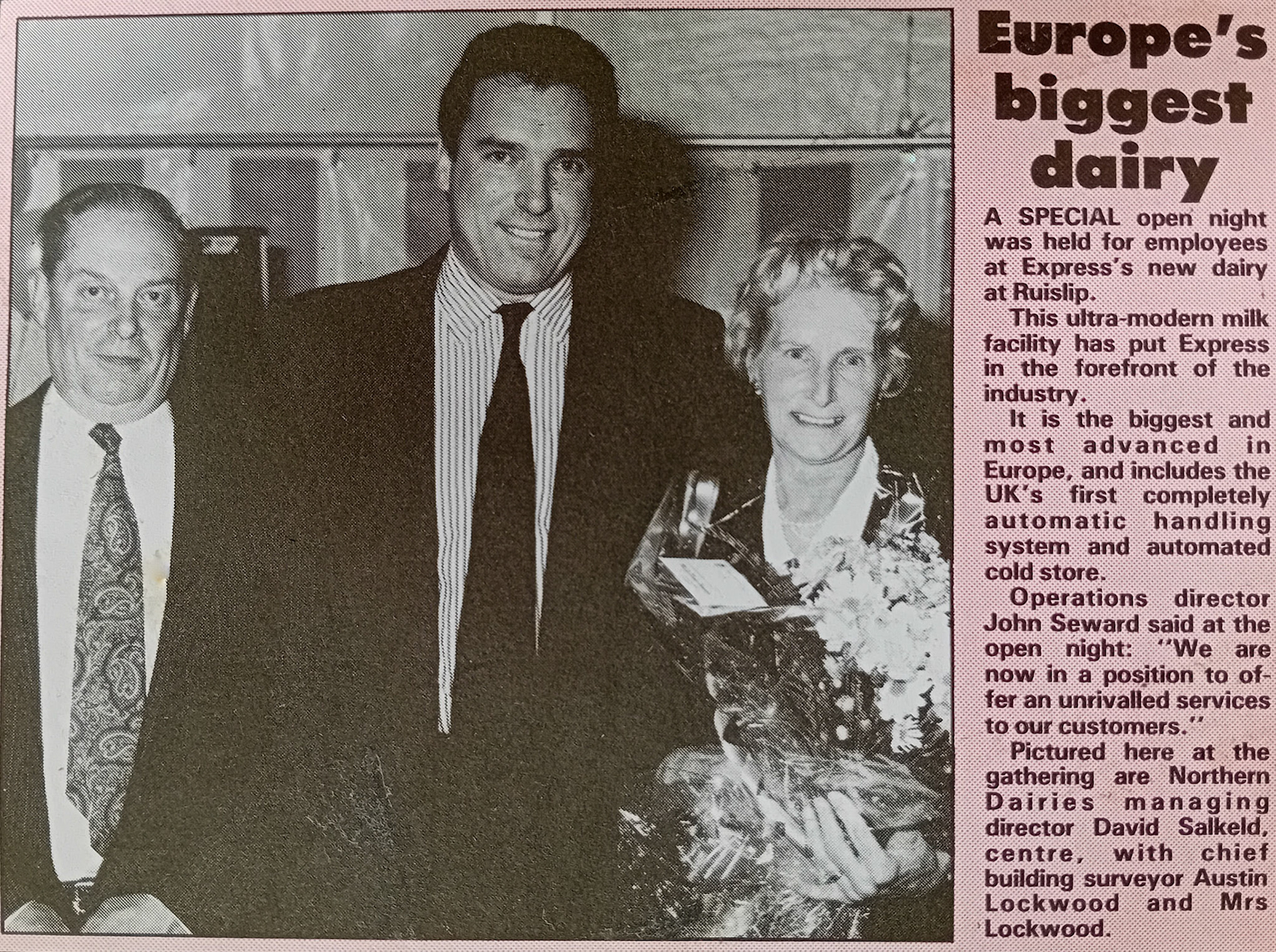 1990's South Ruislip, with David Salkeld and Austin Lockwood and his wife. (Courtesy Paul Smith)