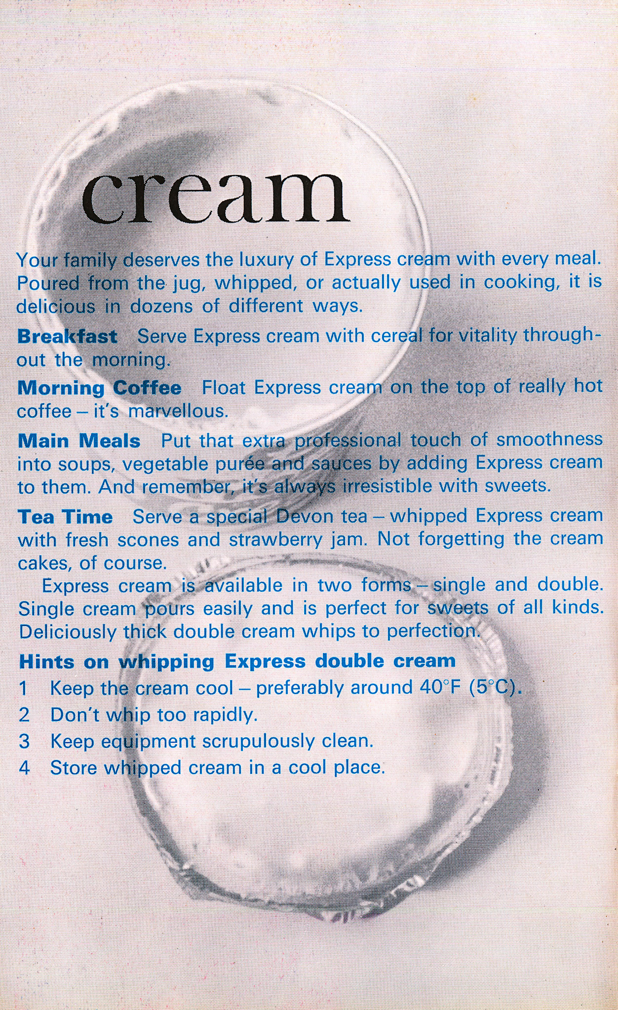 1964 'Expressly for you' customer leaflet (Courtesy Dave Fane)