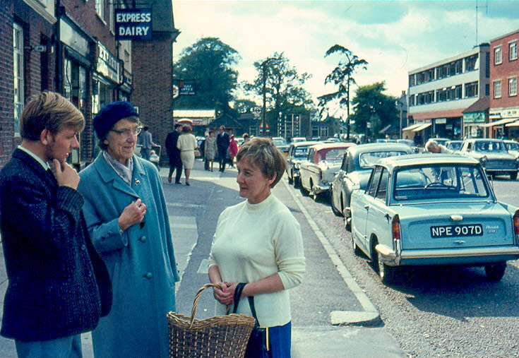 1960s? Banstead shop with depot accessed through access by the side of the Post Office. Robert Allbright comments "My Dad (Geordie) was at Banstead for years before moving to Carshalton, and my step mum (Pauline) worked in the office in the 80s and early 90s. I was a milk boy for about 8-9 yrs here... great memories making tea in the big 16-cup teapot in the canteen room." (Courtesy www.bansteadvillage.com)