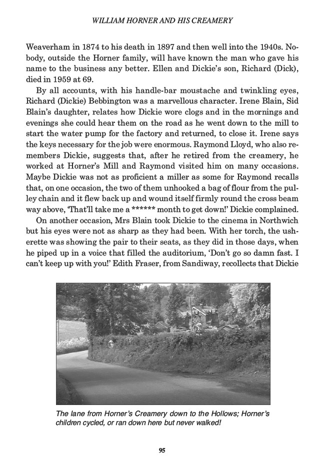 William Horner and his Creamery, Jill King