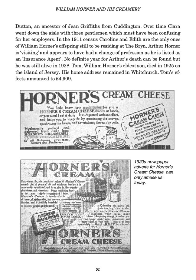 William Horner and his Creamery, Jill King