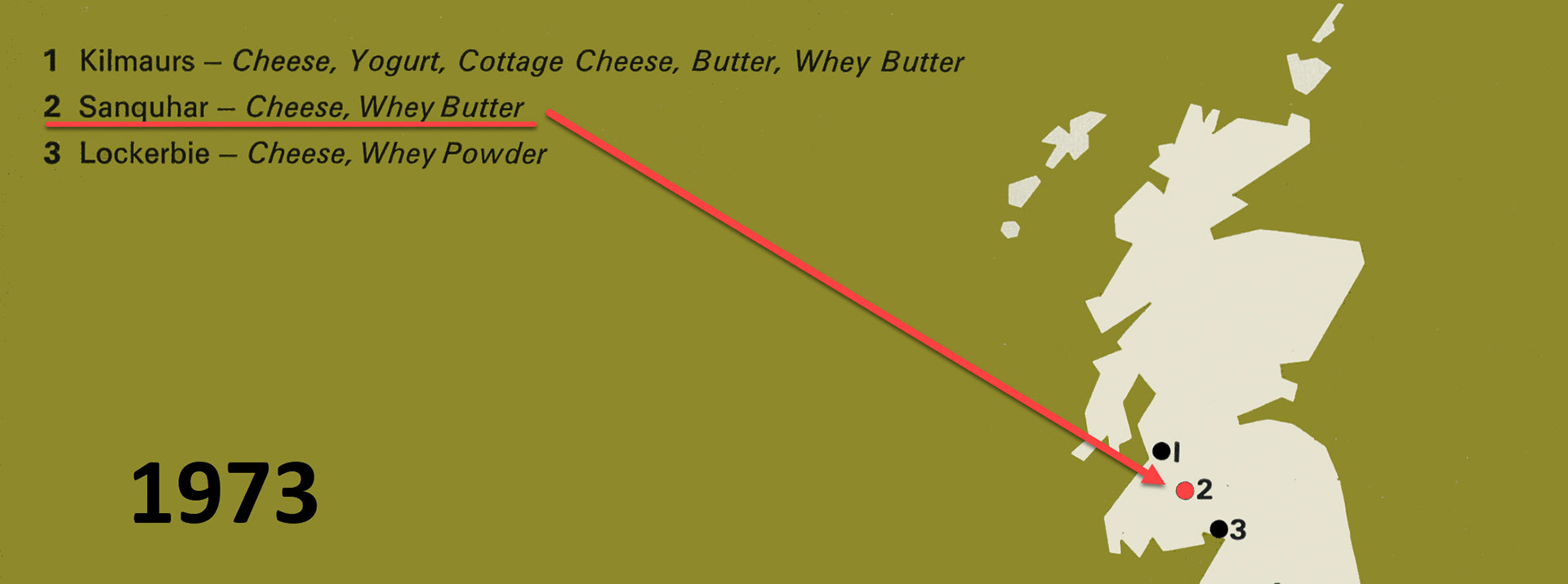 1973 - Scottish Creameries that were part of Express (Spring - Express News)