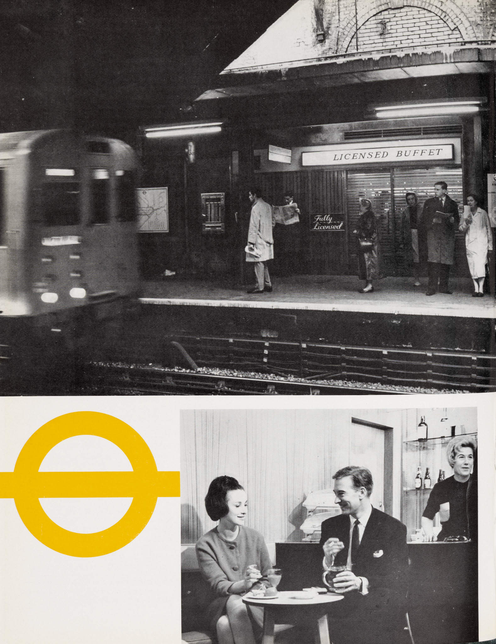 1962 Spiers &amp; Pond-Licenced Buffet at Sloane Square Underground station with Mrs H. Kinchin behind the counter. (Express News Autumn)