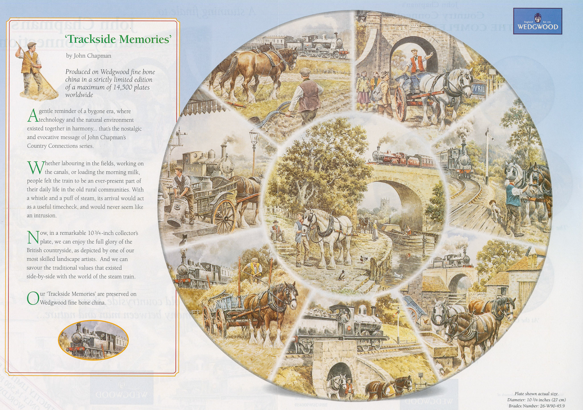 1980s? 'Trackside Memories' collection from Wedgwood. (Courtesy Paul Luke)