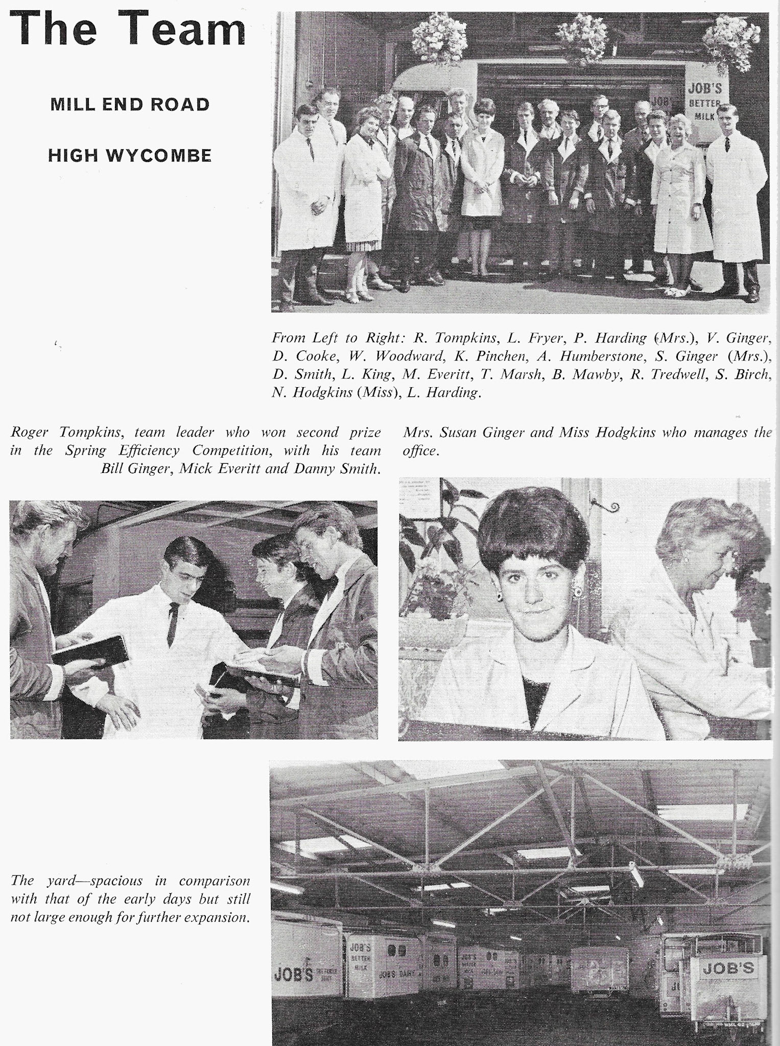 1966 Job's Mill End, High Wycombe branch. (From Book of Job House Magazine, Autumn)