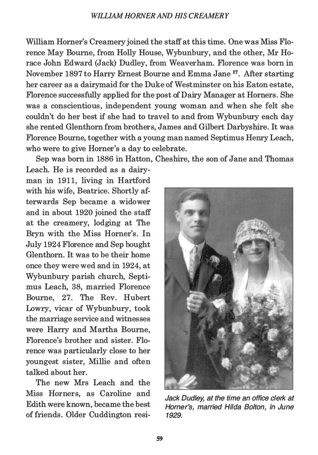 William Horner and his Creamery, Jill King