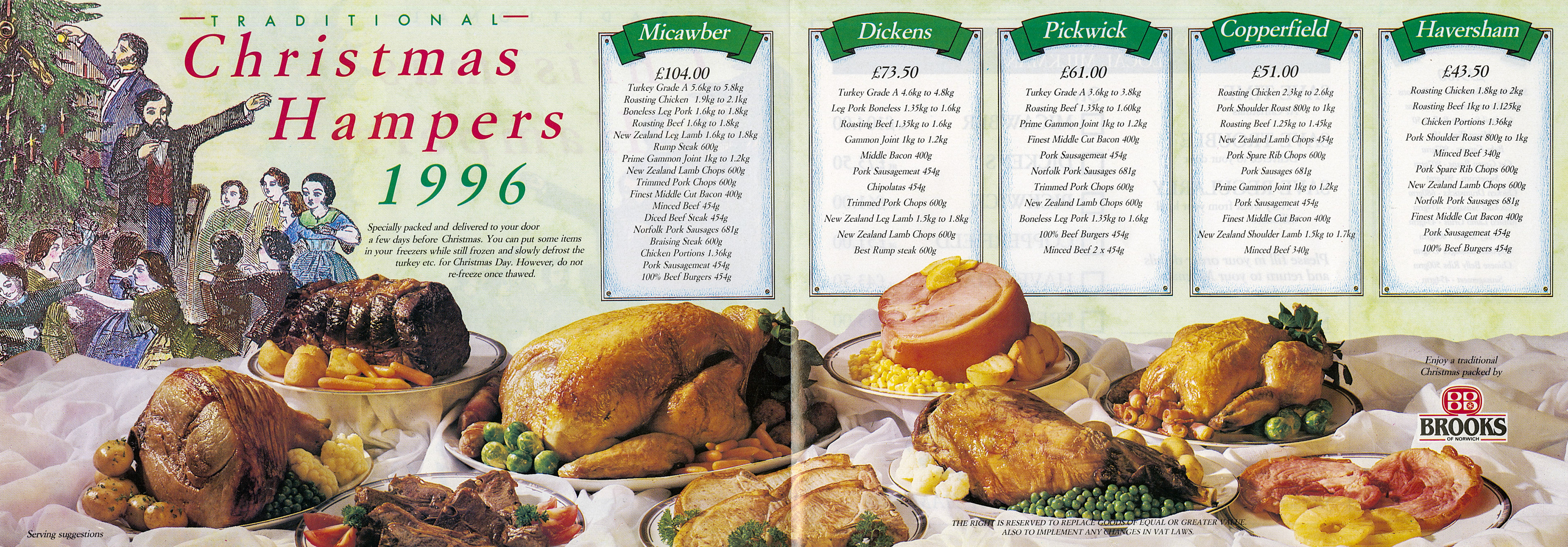 1996 Christmas Hampers leaflet (Courtesy Paul Luke)