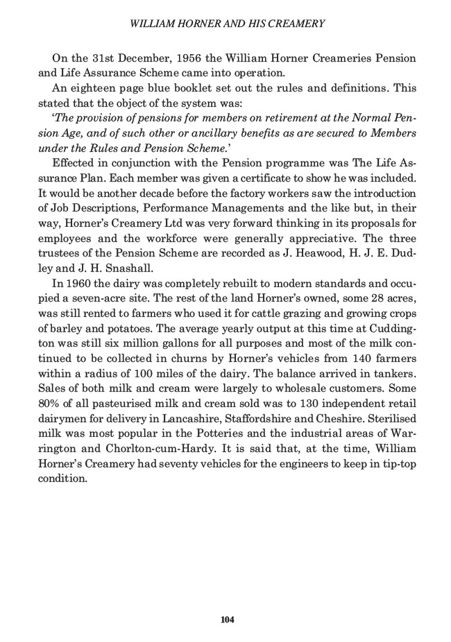 William Horner and his Creamery, Jill King